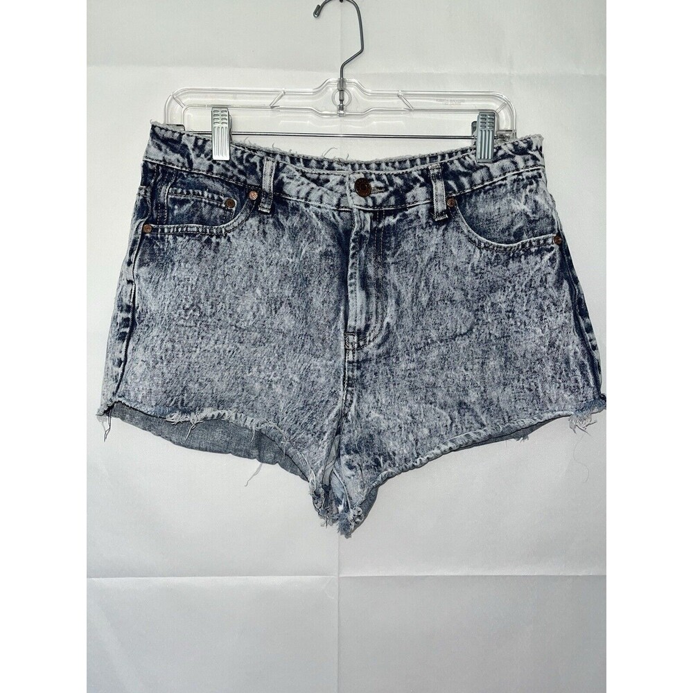 Refuge Shorts Women’s Size 10 Acid Wash High Waist Denim Blue Jean
